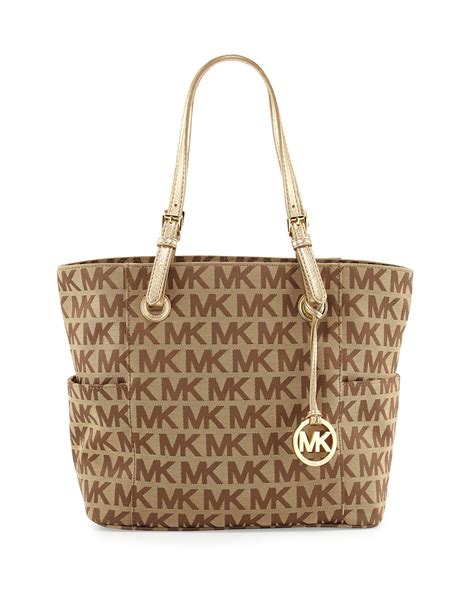 women michael kors tote bags|Michael Kors signature canvas tote.